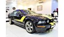 فورد موستانج ONLY 129000 KM! FORD MUSTANG GT 2005 Model in Black with Yellow Stripes Color! GCC Specs