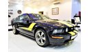 Ford Mustang ONLY 129000 KM! FORD MUSTANG GT 2005 Model in Black with Yellow Stripes Color! GCC Specs