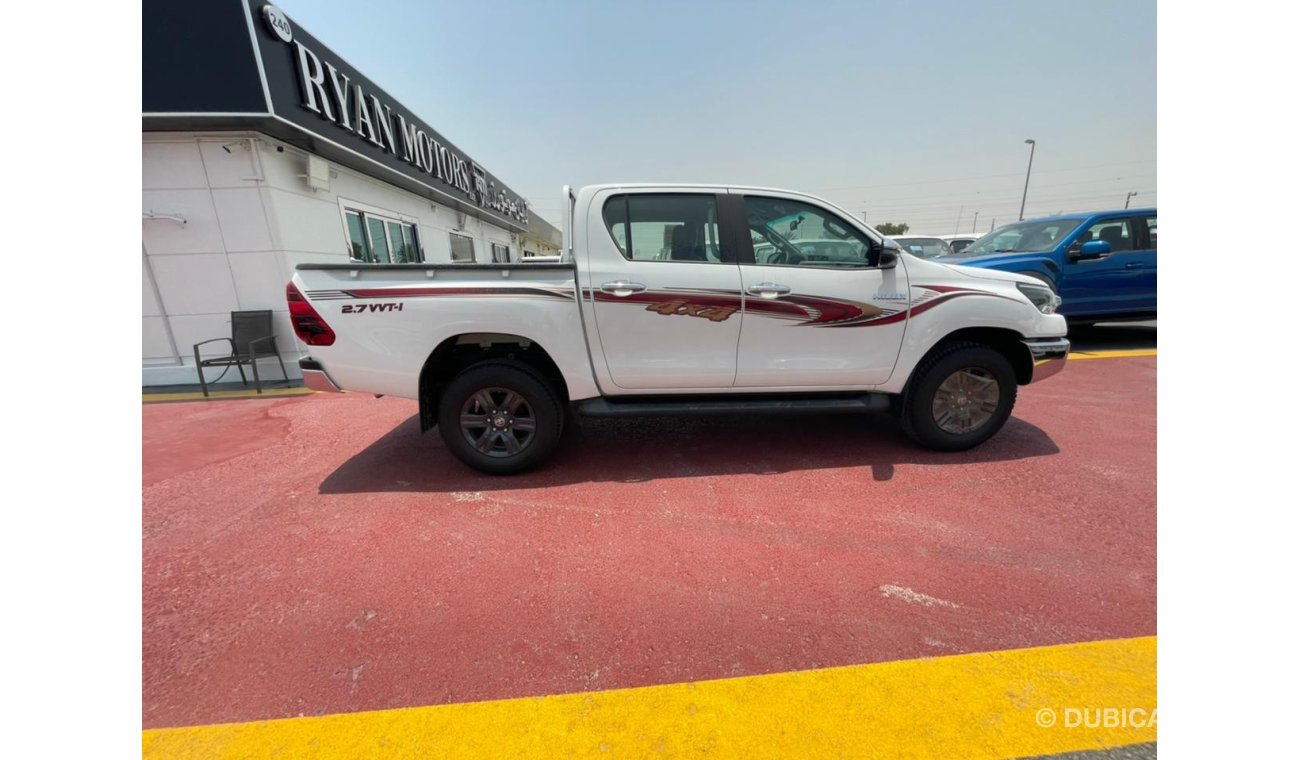 Toyota Hilux TOYOTA HILUX 2.7L, PETROL, 4X4, MODEL 2021, FULL OPTION WITH PUSH START, WHITE WITH RED INTERIOR, ON