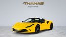فيراري ف ٨ سبيدر STD - 2023 | 7 YRS SERVICE CONTRACT | FULL SERVICE HISTORY | GCC | LOW MILEAGE | PERFECT CONDITION