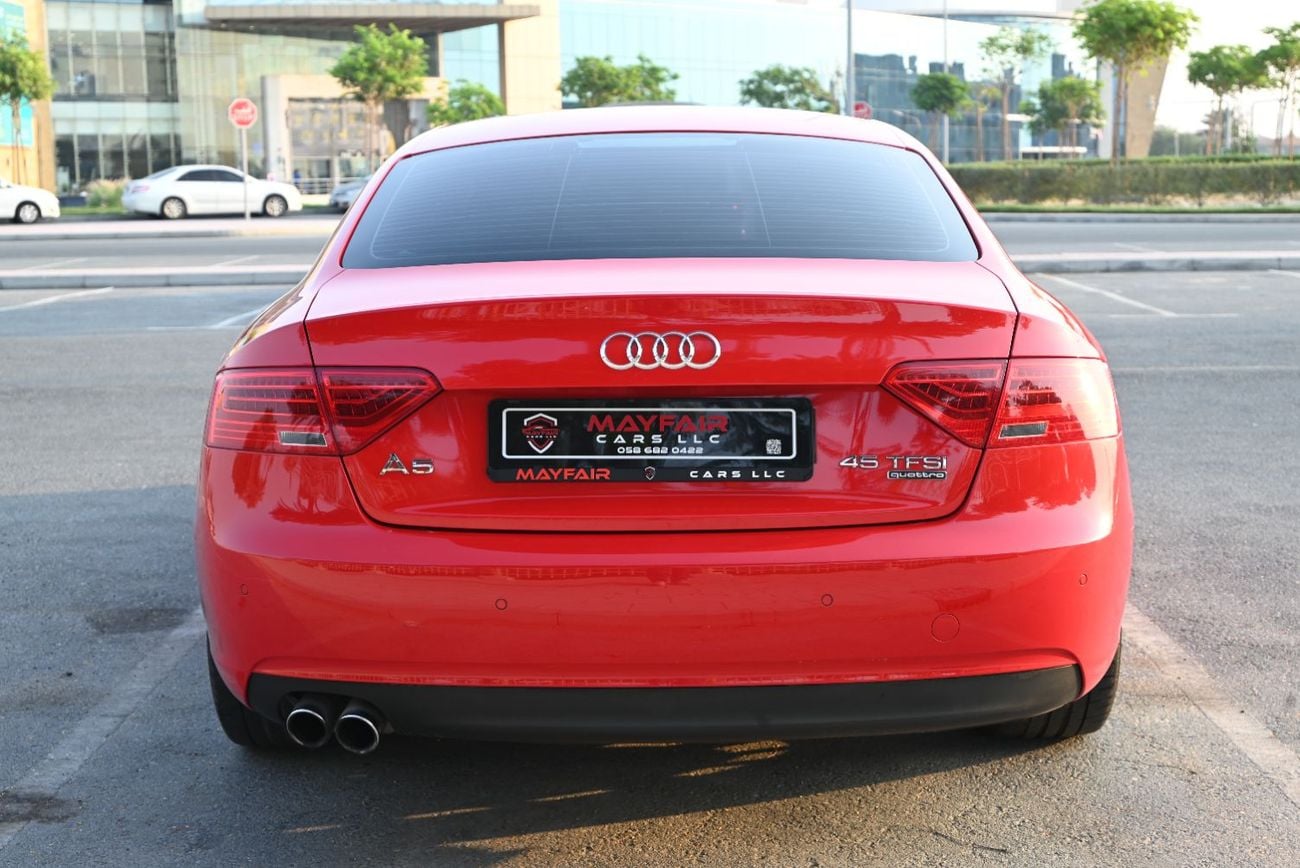 Audi A5 45 TFSI S-LINE - 0% DP - FULL AGENCY MAINTAINED - FIRST OWNER - AUDI A5 COUPE 4WD - GCC SPECS