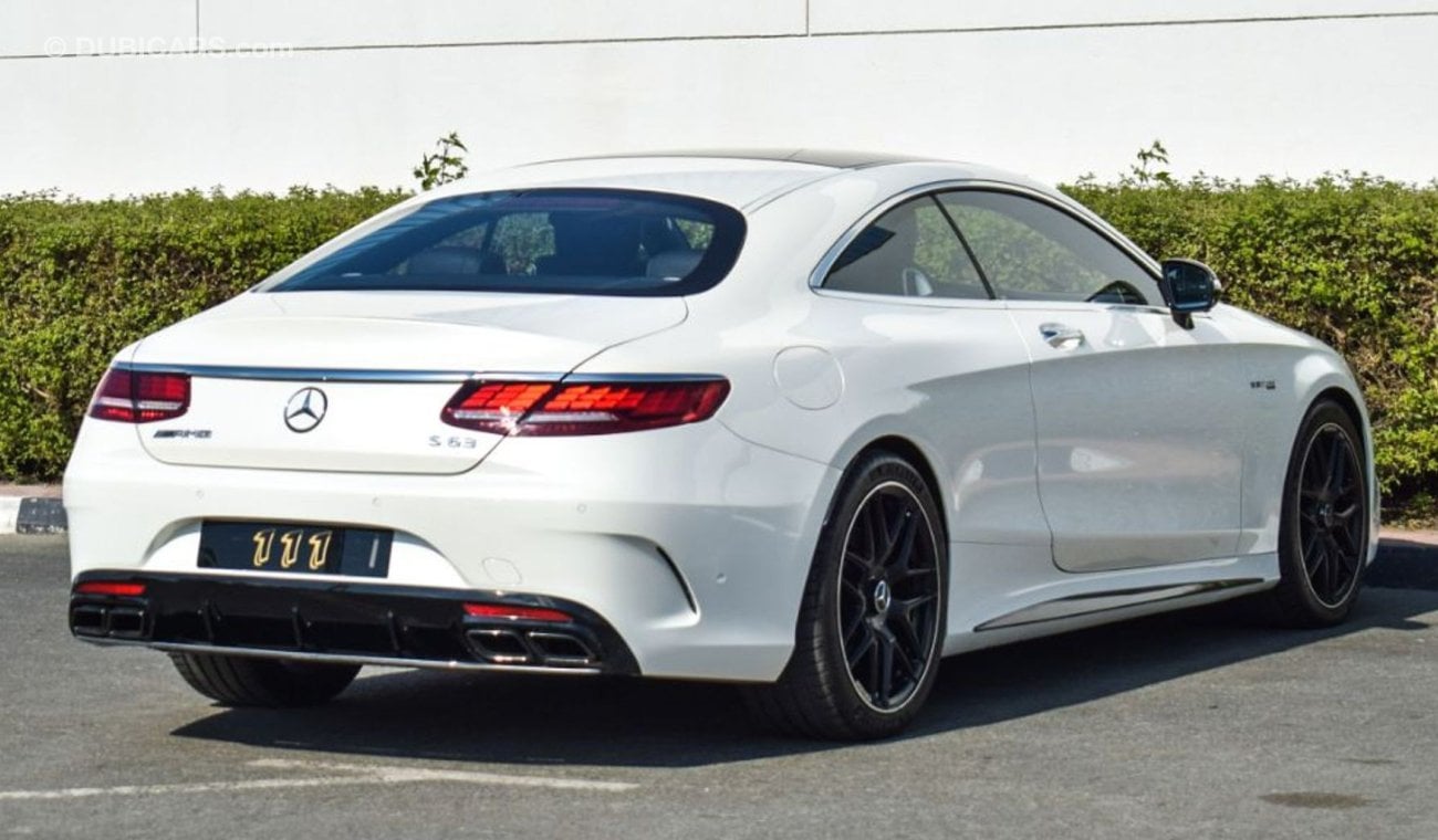 مرسيدس بنز S 63 AMG كوبيه V8 BITURBO 4MATIC+