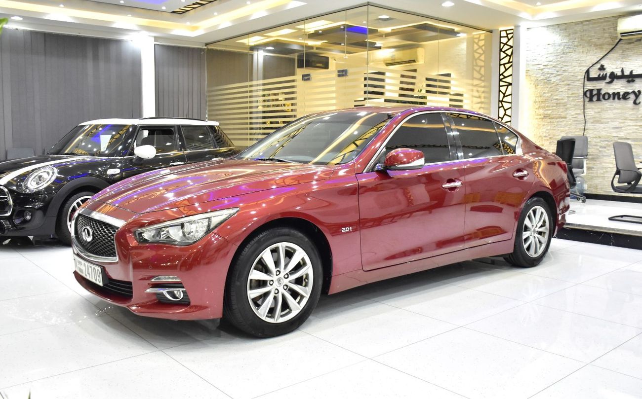 إنفينيتي Q50 EXCELLENT DEAL for our Infiniti Q50 2.0t ( 2016 Model ) in Red Color GCC Specs