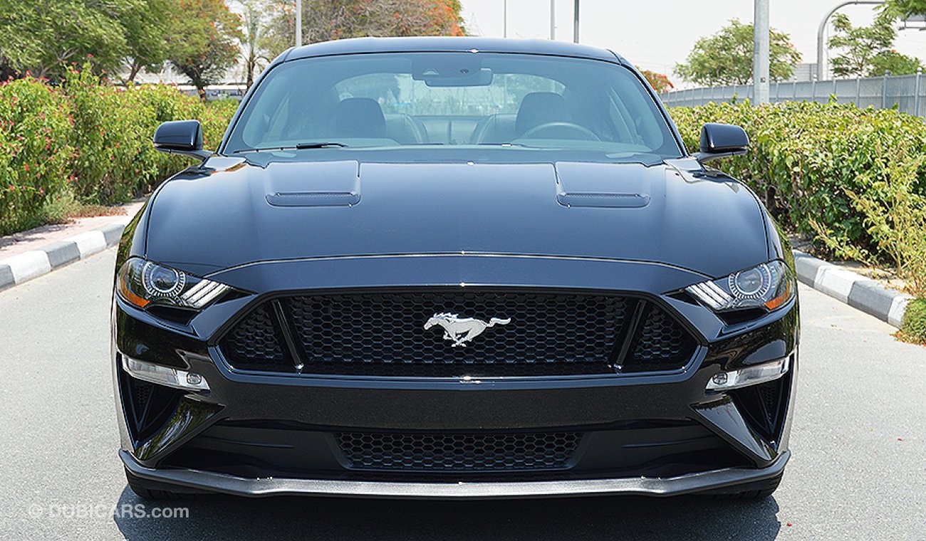 Ford Mustang 2019 GT Premium, 5.0 V8 GCC, 0km w/ 3Years or 100K km Warranty and 60K km Service at Al Tayer