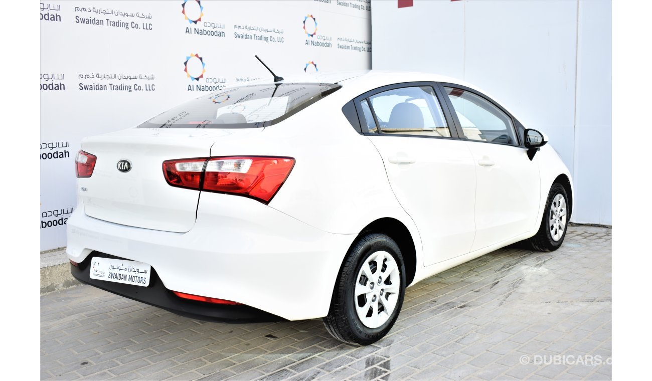 كيا ريو 1.4L EX SEDAN 2017 GCC SPECS WITH DEALER WARRANTY