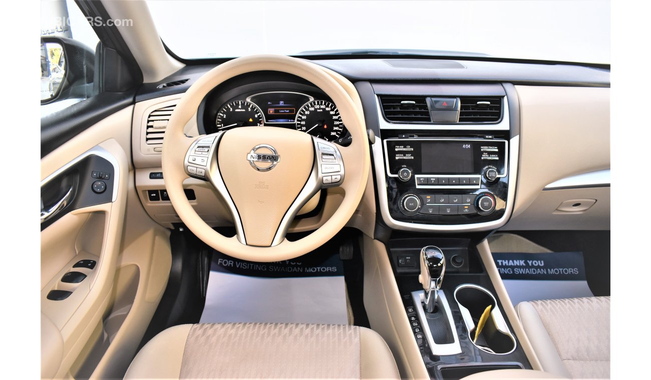 Nissan Altima 2.5L SV 2018 MODEL GCC SPECS