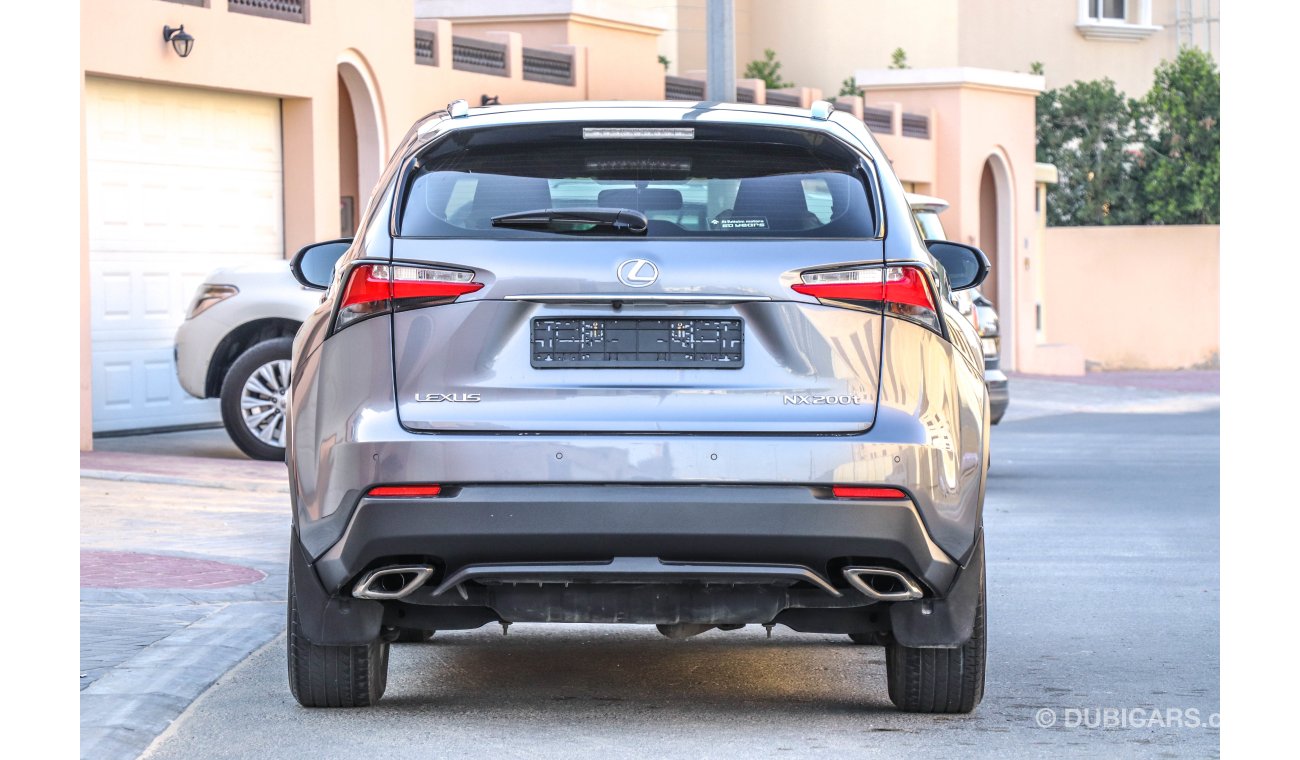 Lexus NX200t T 2015 GCC under Warranty with Zero Downpayment