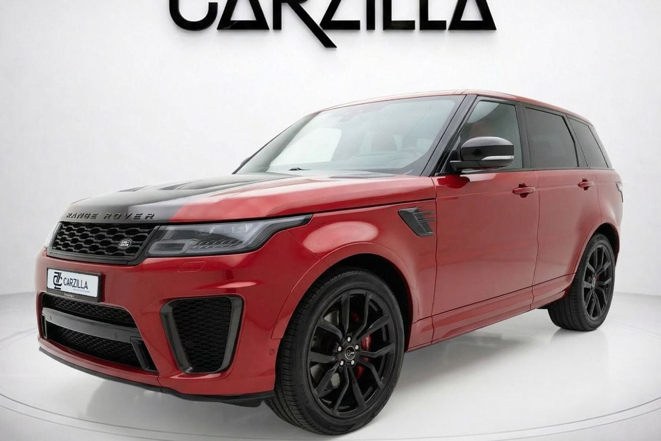 Land Rover Range Rover Sport SVR AED 4,504 P.M | 0% Down Payment | Supercharged | High Performance SUV