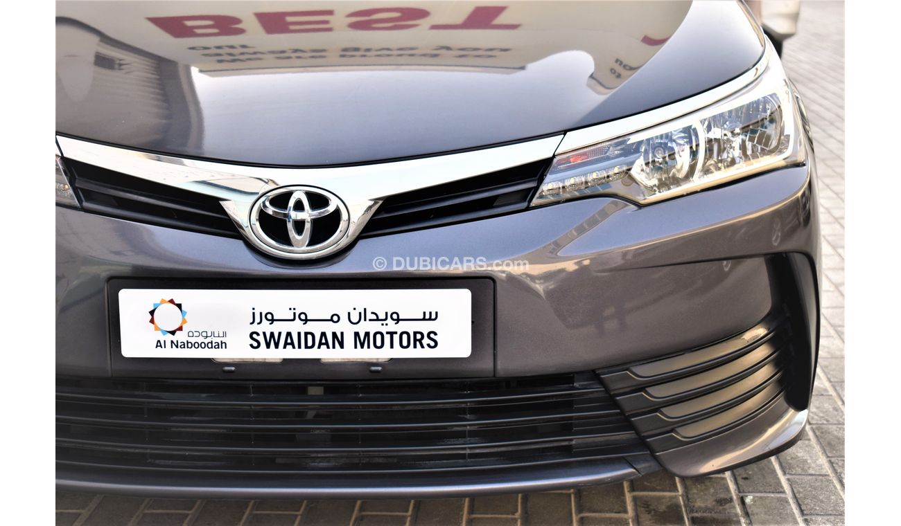 Toyota Corolla AED 1039 PM | 2.0L SE GCC DEALER WARRANTY