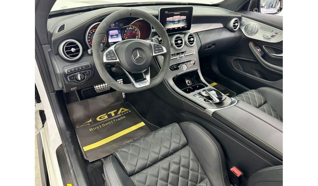 Mercedes-Benz C 63 AMG 2017 Mercedes Benz C63S AMG Coupe Edition 1, Full Mercedes / Silber Arrows Service History, GCC