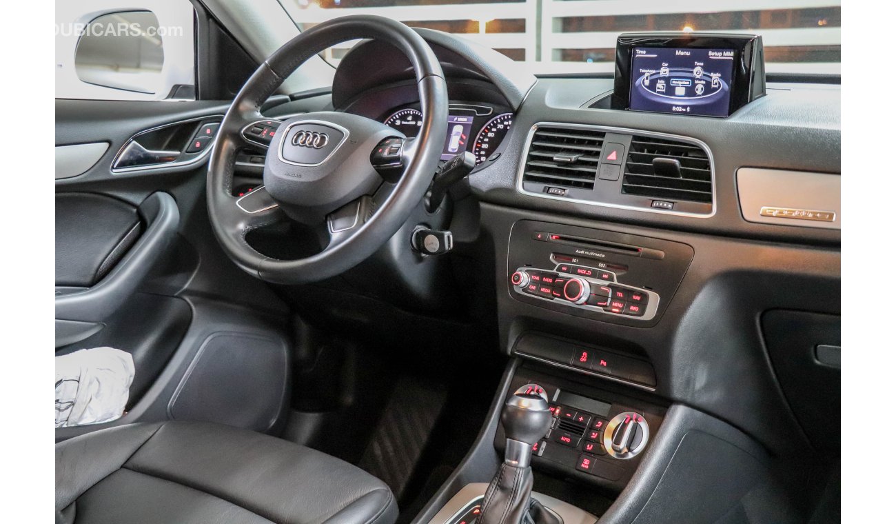 Audi Q3 35 TFSI 2015 GCC under Warranty with Zero Down-Payment.