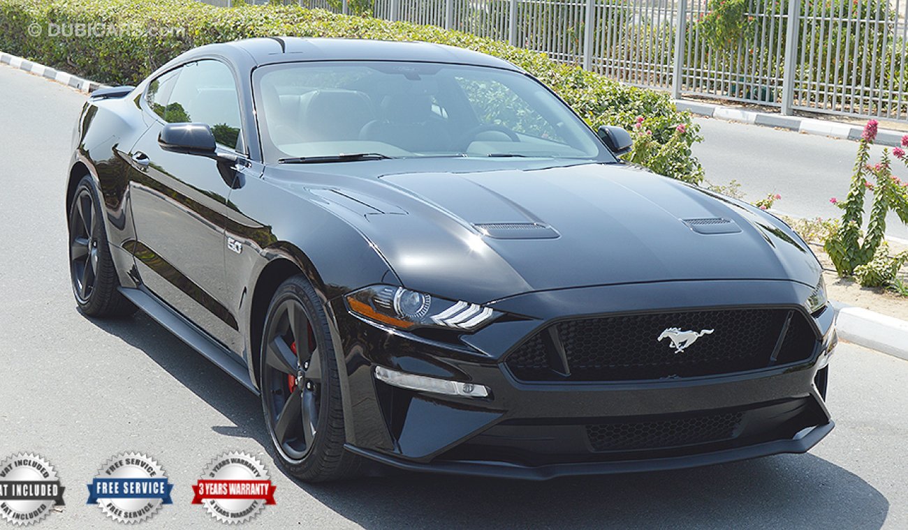 Ford Mustang 2019 GT Premium, 5.0 V8 GCC, 0km w/ 3Years or 100K km Warranty and 60K km Service at Al Tayer