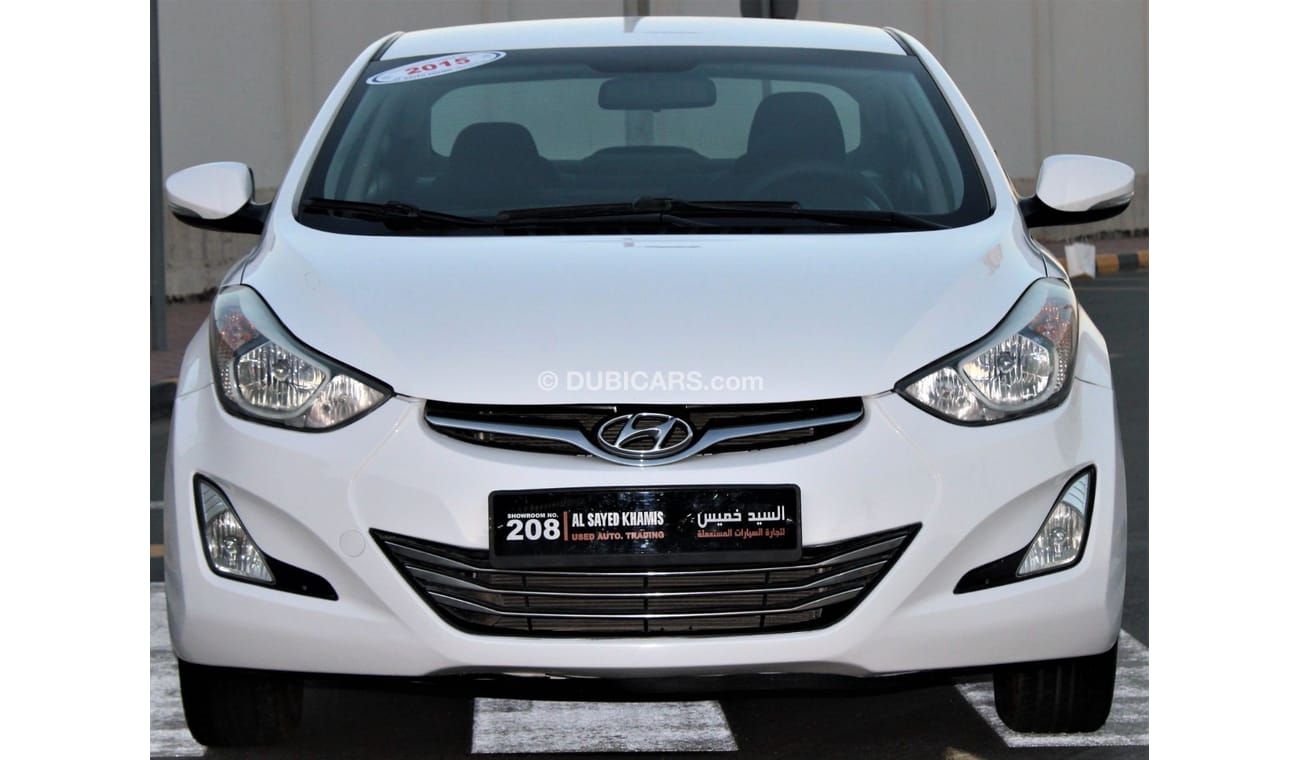 Hyundai Elantra Hyundai Elantra 2015 GCC 1.6 in excellent condition without accidents, very clean from inside and ou