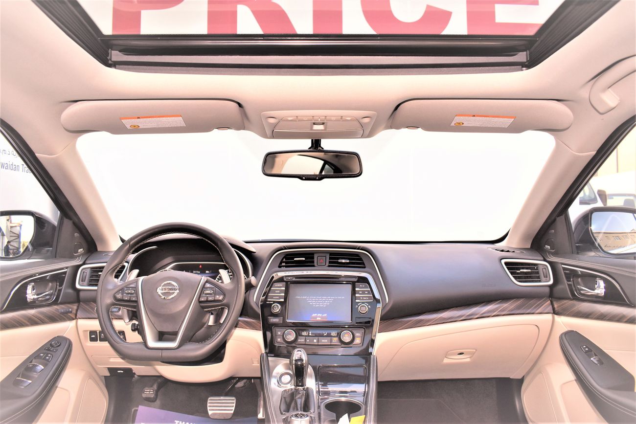 Nissan Maxima 3.5L SR V6 2018 GCC DEALER WARRANTY LEATHER SEAT SUNROOF