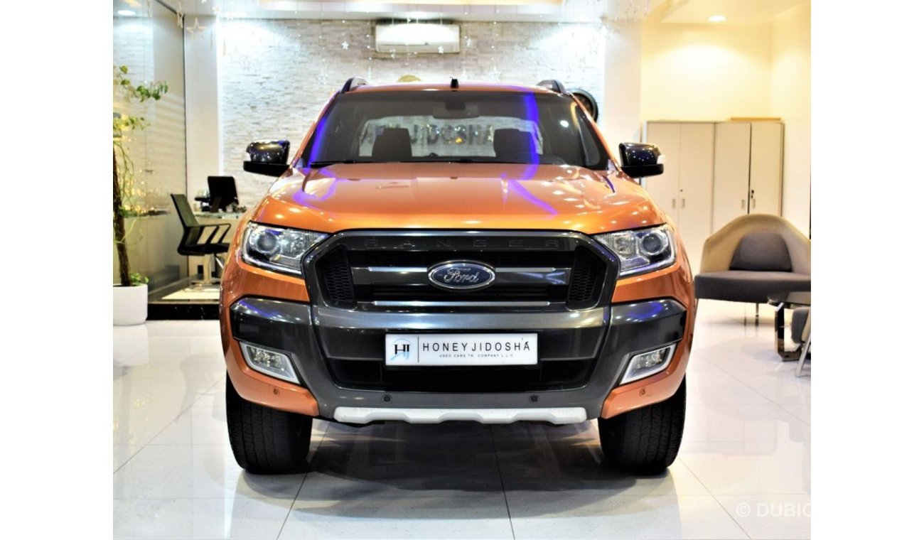 Ford Ranger DIESEL ( صبغ وكاله ORIGINAL PAINT ) Ford Ranger WildTrak 4x4 2017 Model!! Orange Color GCC Specs