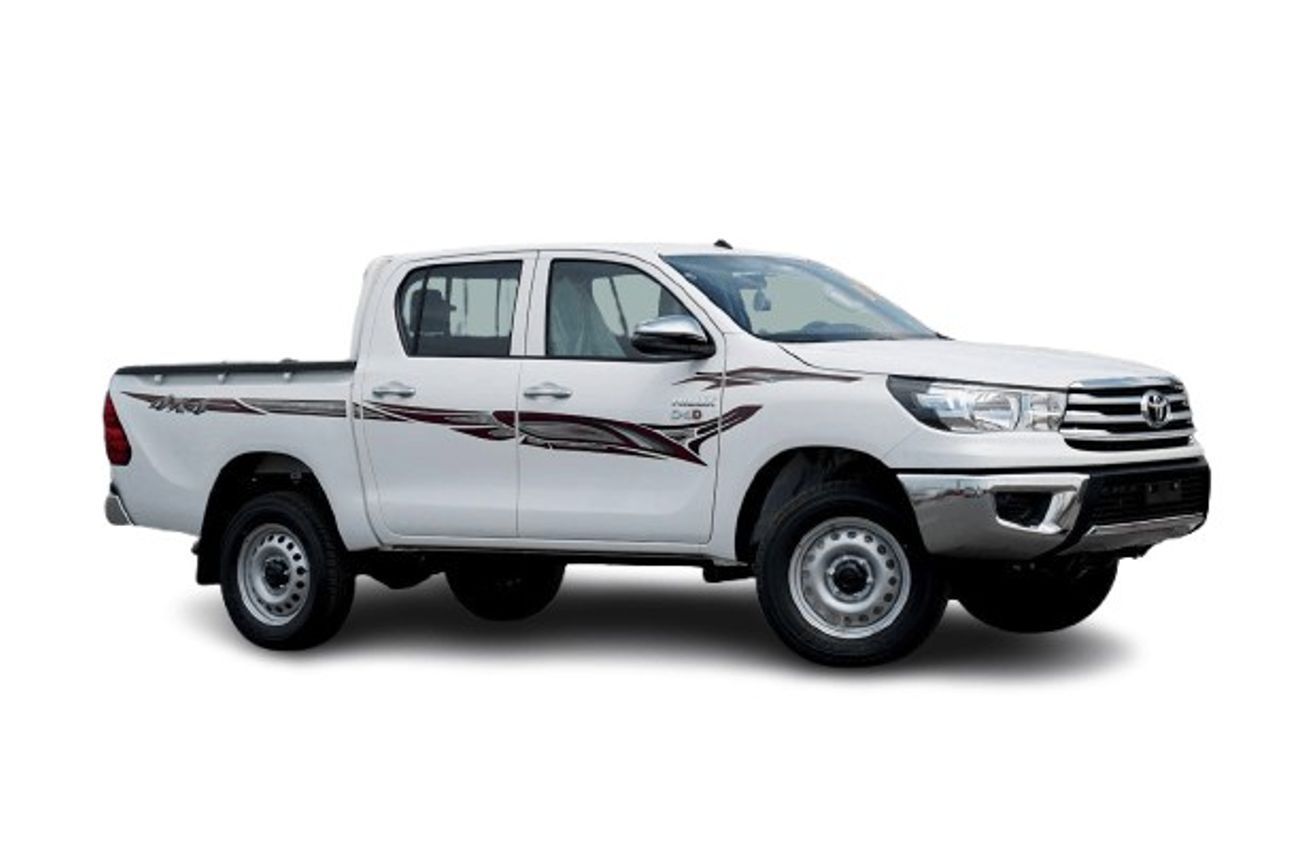 تويوتا هيلوكس ECT0046 - Toyota Hilux Dcab GL2 - 2.4L Diesel Manual 4wd - White/Red