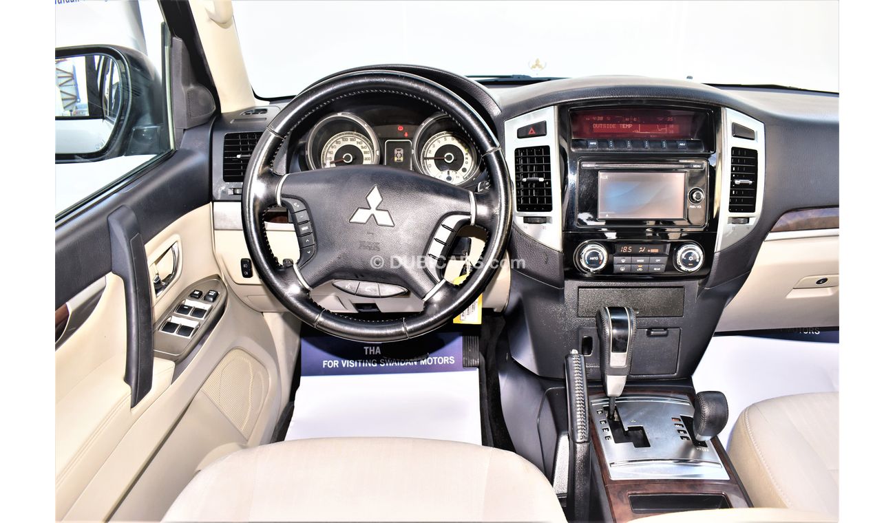 Mitsubishi Pajero AED 1279 PM | 3.0L GLS V6 4WD GCC DEALER WARRANTY