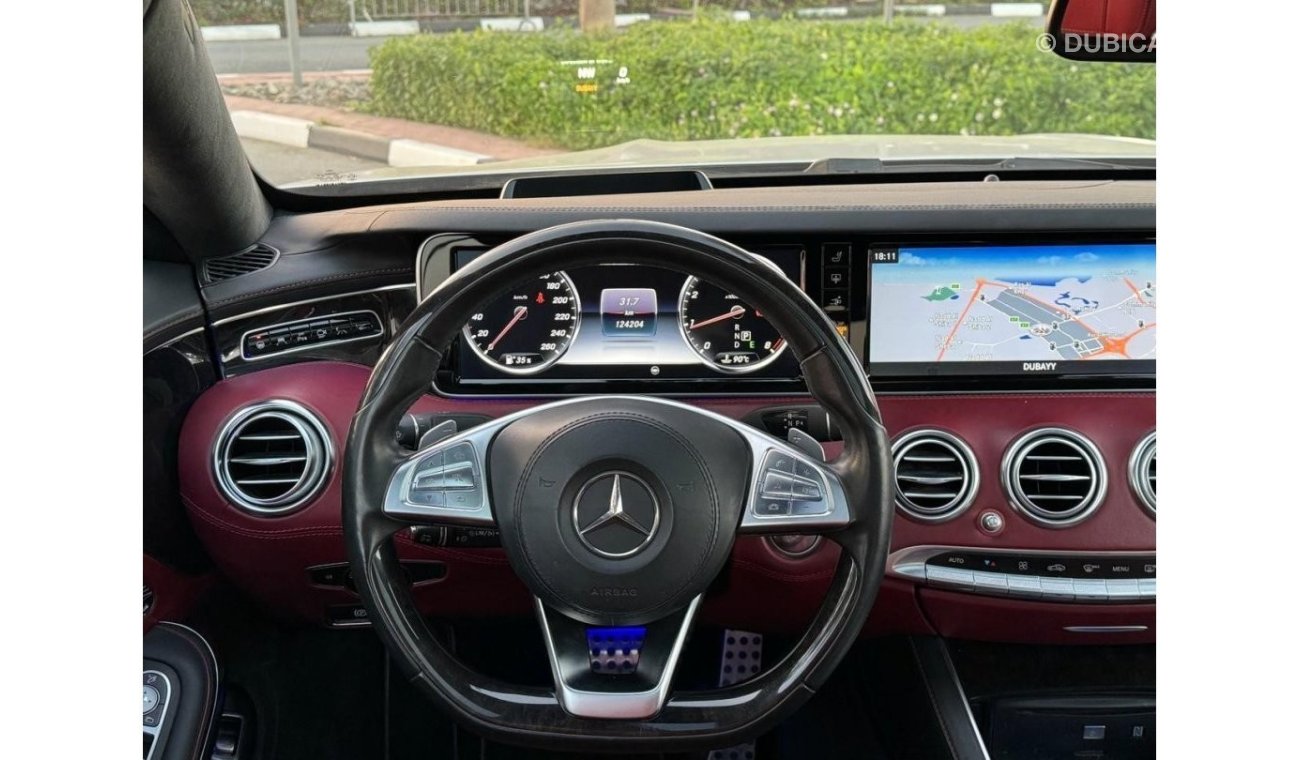 مرسيدس بنز S 500 كوبيه MERCEDES S500 COUPE 4 MATIC 2016 GCC IN LOW MILEAGE PERFECT CONDITION