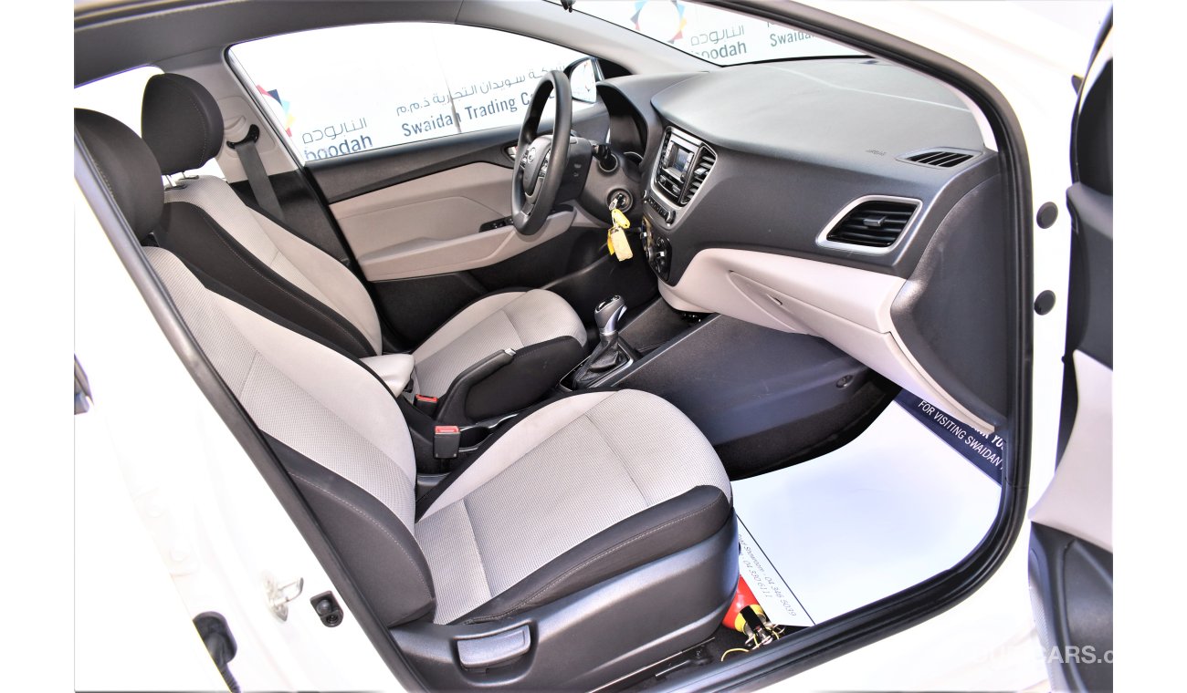 Hyundai Accent AED 978 PM | 1.6L GL GCC DEALER WARRANTY