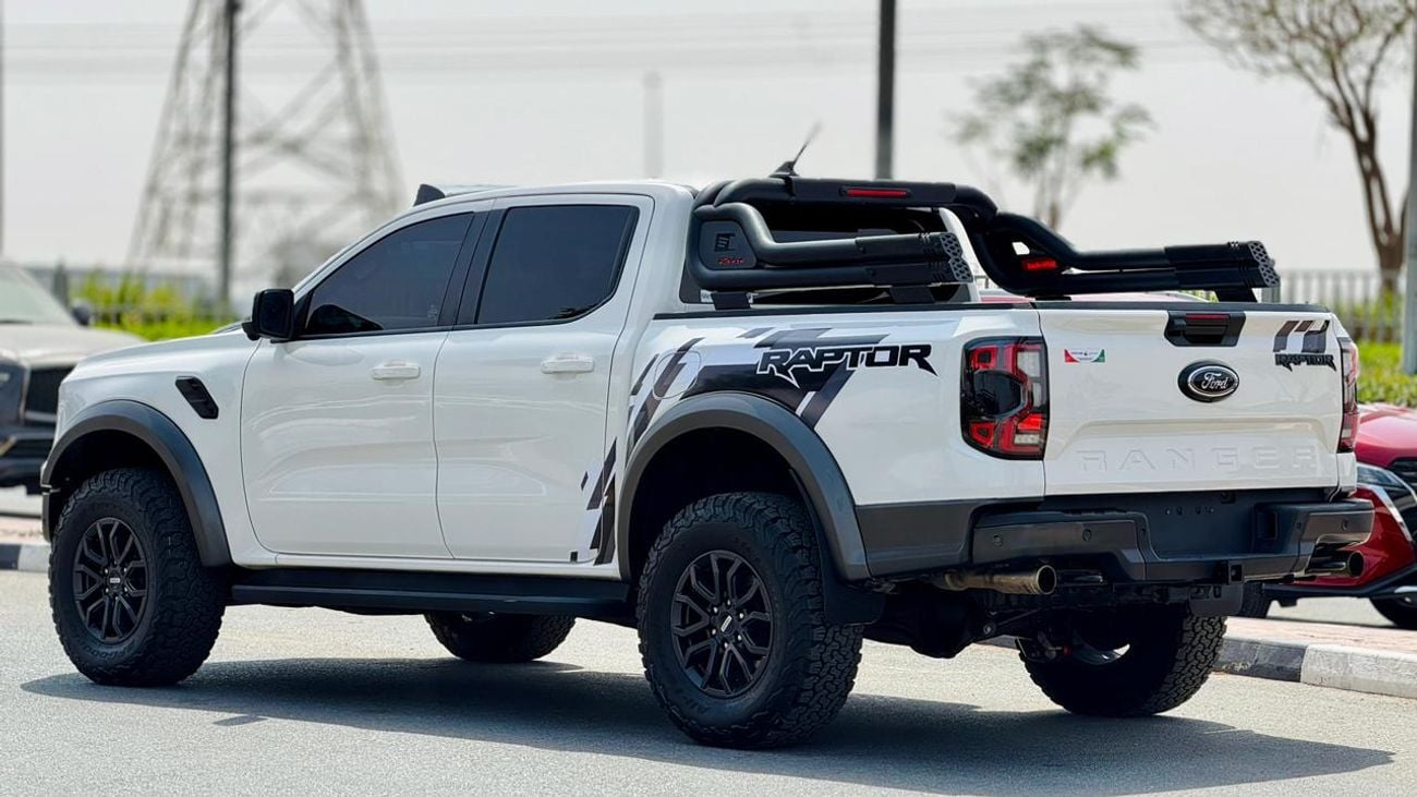 فورد رينجر رابتور 2024 | 3.0L PETROL ENGINE | AT | RHD | 4X4 HEAVY SPORT BAR | TESLA STYLE SCREEN | DIGITAL INSTRUMENT