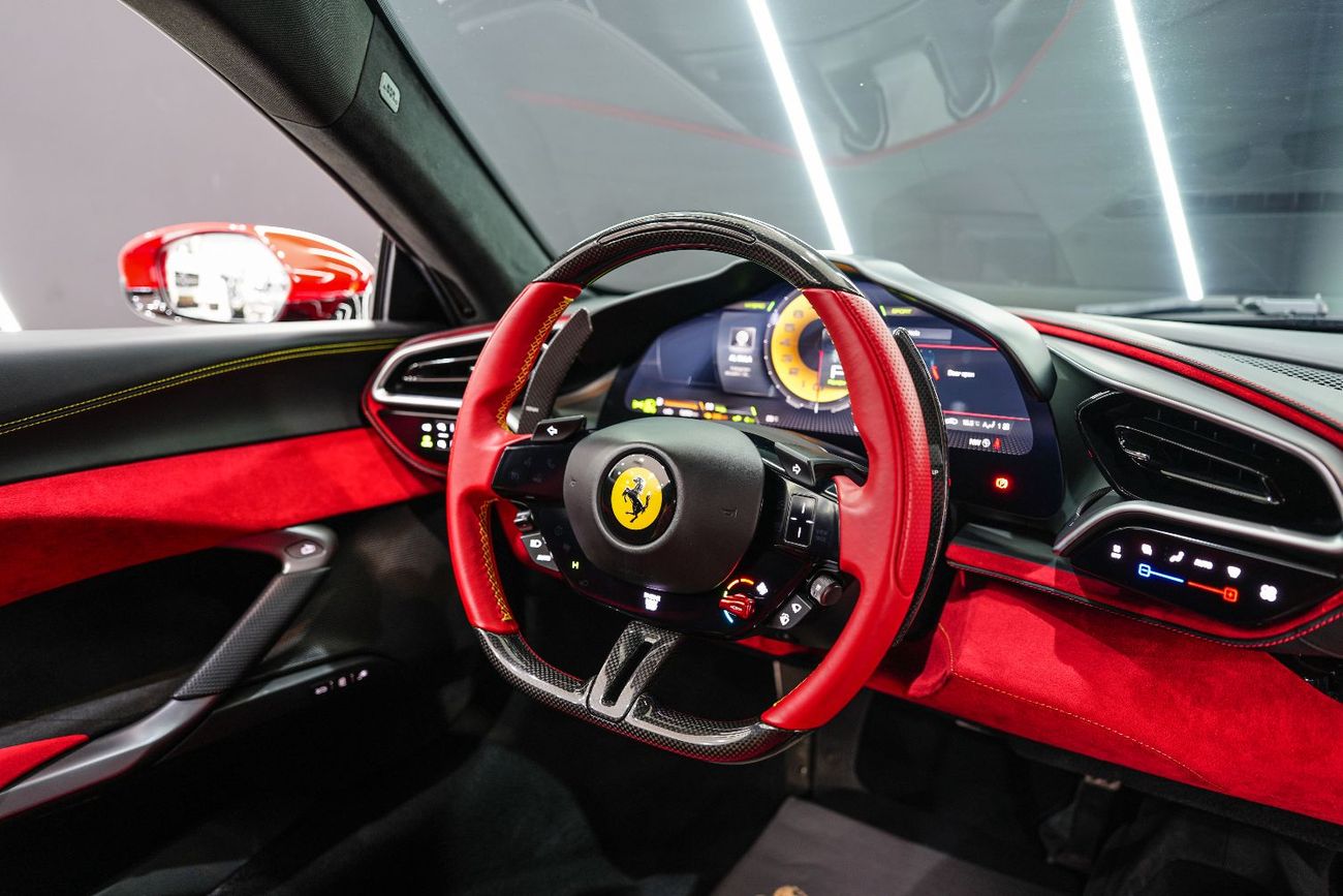 Ferrari 296 GTB 3.0T V6 PHEV 2023 Ferrari 296 GTB, JBL Audio, Carbon Fiber Steering Wheel, Passenger Display, Dealer