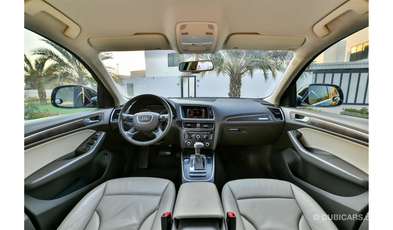 Audi Q5 TFSI Quattro  brand new condition, with chrome package  GCC - AED 1,449 PM - 0% DP