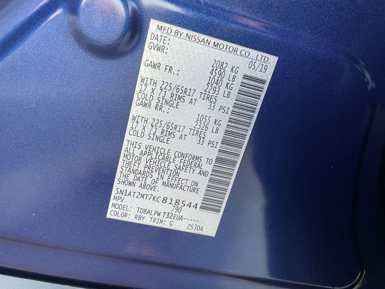 نيسان روج 2019 Nissan Rogue S MidOption 2.5L V4 - Multi Drive Mode - Rear CAM -