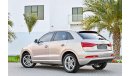 Audi Q3 2.0 Quattro - Full Option - AED 1,164 PM! - 0% DP
