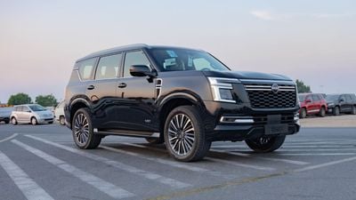 Nissan Patrol LE PLATINUM CITY 2026 Nissan Patrol LE Platinum 3.5L TT AT Petrol (Black-Red) (Export Only)