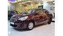 Mitsubishi Attrage EXCELLENT DEAL for our Mitsubishi Attrage ( 2017 Model! ) in Burgundy Color! GCC Specs