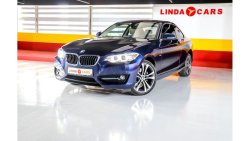 BMW 220 RESERVED ||| BMW 220i Sport Line 2017 GCC under Warranty with Flexible Down-Payment