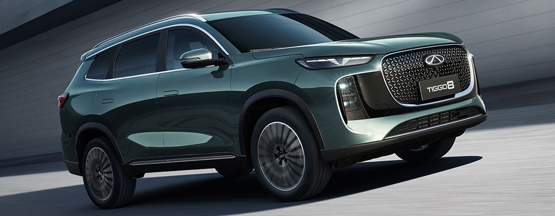 شيري تيجو 8 exterior - Front Right Angled