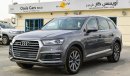 أودي Q7 TFSI Quattro 2.0 - 3 Years warranty - 60,000 Service contract Year:2018