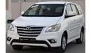 Toyota Innova Toyota Innova 2015 GCC number one, in excellent condition, without accidents, very clean from inside