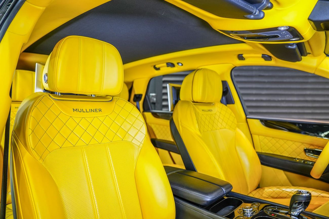 Bentley Bentayga W12 Mulliner, Carbon Body Kit, Individual Rear Seats w/ Entertainment, GCC Spec!!