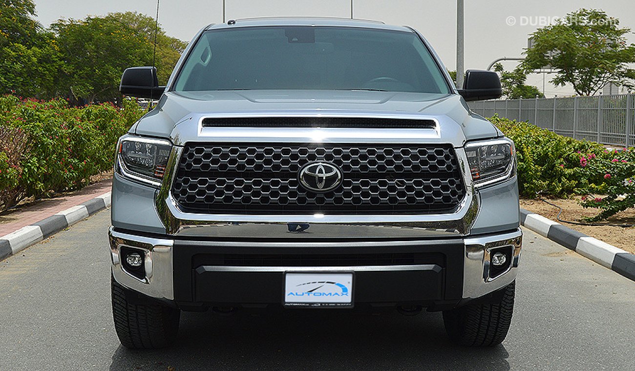 Toyota Tundra 2018 Crewmax SR5, 5.7 V8 with Warranty until December 2022 or 200,000km # with TRD Kit