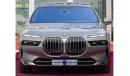 BMW 735 735i new face left 2023 with theater screen titanium color petrol, 5dr, 6cyl, automatic .