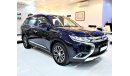 Mitsubishi Outlander AMAZING Mitsubishi Outlander 4WD 2016 Model!! in Dark Blue Color! GCC Specs