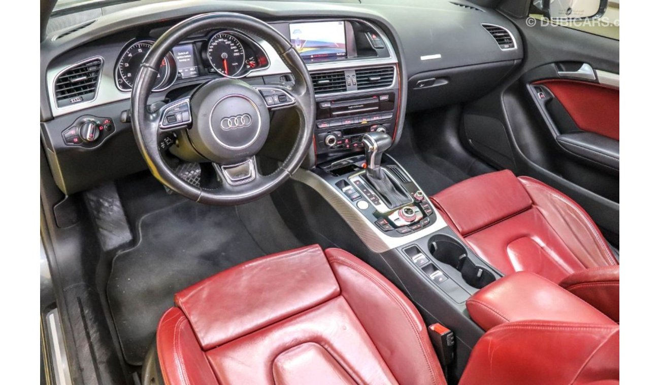 Audi A5 Audi A5 3.0L Cabriolet 2015 GCC under Warranty with Zero Down-Payment.