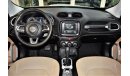 جيب رينيجيد FULL SERVICE HISTORY! LOW MILEAGE JEEP Renegade LONGITUDE 2017 Model!! White Color! GCC Specs