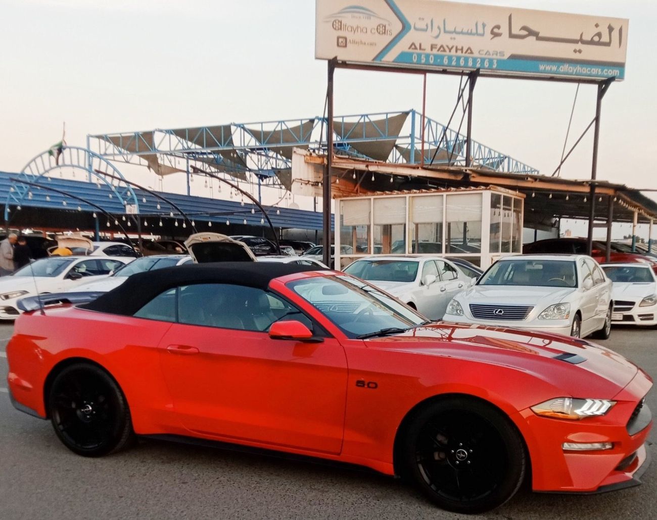 Ford Mustang Ford mustang ecoboost convertible V4  Body kit GT Model 2019 Price: 68000 Dhs Mileage: 44000 Mi Spec