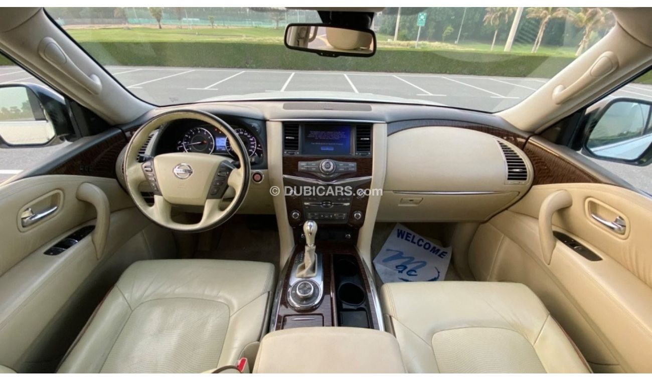 نيسان باترول LE بلاتينوم 1 على 1 رادار تحكم مسار كراسي كهرباء شاشات خلفيه خمس كاميرات بدون حادث بدون