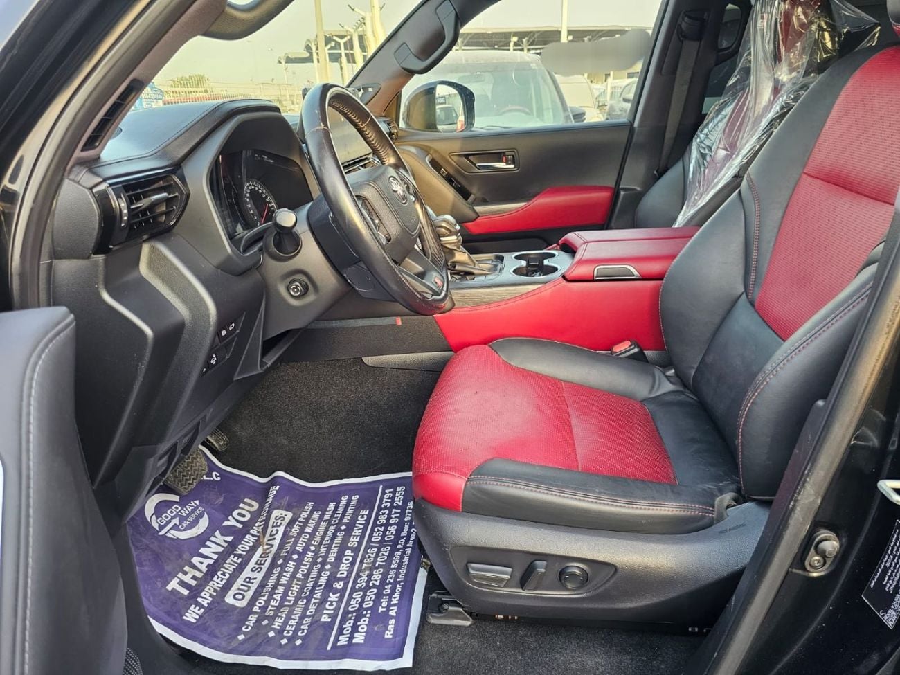 تويوتا لاند كروزر Toyota landcruise 2022MODEL twin turbo Gr sports 3.5 petrol v6 Colour Black Interior Red push start 