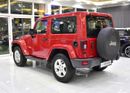 جيب رانجلر EXCELLENT DEAL for our Jeep Wrangler Sahara ( 2014 Model ) in Red Color GCC Specs