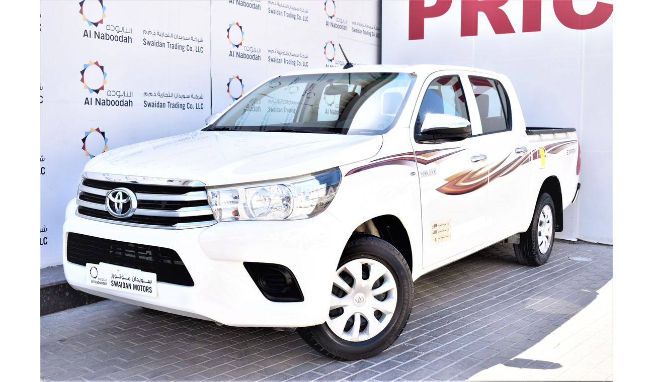 Toyota Hilux AED 1119 PM | 2.7L MT GL 2WD GCC DEALER WARRANTY