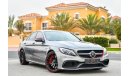 مرسيدس بنز C 63 AMG AMG Edition 1 Full Agency Service History - AED 4,876 Per Month! - 0% DP