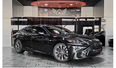 Lexus LS500 F Sport AED 2,800 P.M | 2018 LEXUS LS 500 F-SPORT 3.5L TWIN TURBO | GCC | UNDER WARRANTY | SERVICE C