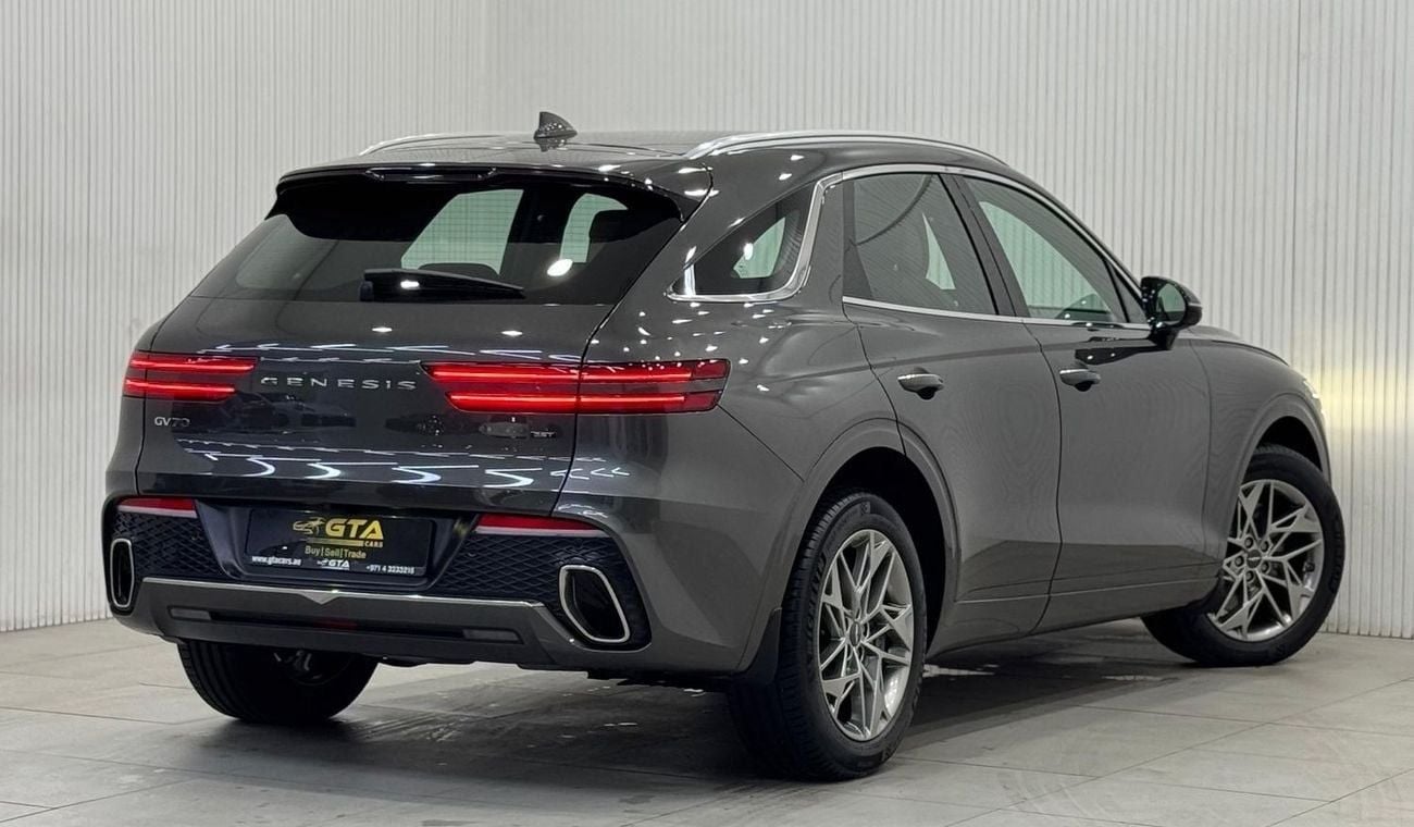 جينيسس GV70 Prestige 2023 Genesis GV70, 2028 Genesis Warranty + Service Pack, Fully Loaded, Very Low Kms, GCC