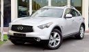 Infiniti QX70 Excellence V6 Agency Warranty GCC