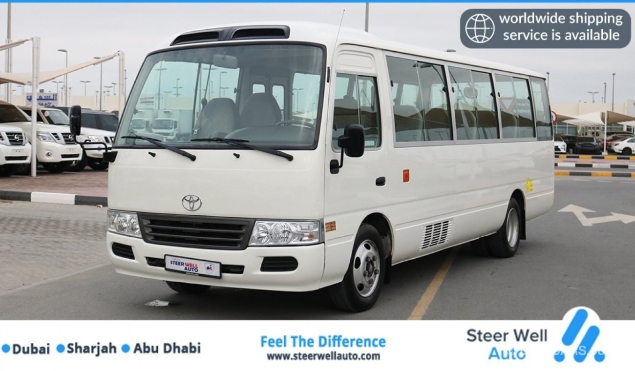 Toyota Coaster 30 SEATER BUS WITH GCC SPECS -EXCELLENT CONDITION